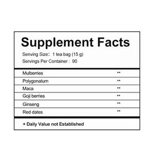 Té de Hierbas de <span class=keywords><strong>Ginseng</strong></span> Seis Tesoros, Bebida Tradicional China para la Salud, Vitalidad, Energía y Apoyo Inmunológico, Suministro de Fábrica OEM/ODM - Product Image 2