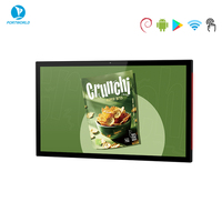 Sunworld - Pantalla LCD de 15.6 Pulgadas con Marco Ultrafino, Android 11, POE, Pantalla Táctil LCD para Publicidad en Restaurantes