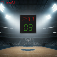 Marcador de Baloncesto LED con Sensor Infrarrojo, Detector de Tiros, Reloj de Puntuación Digital Electrónico Automático para Entrenamiento en Cancha
