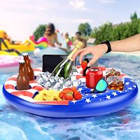Porte-Boissons Gonflable pour Piscine, Plateau Flottant Certifié CE, Matériau PVC, Taille Personnalisable