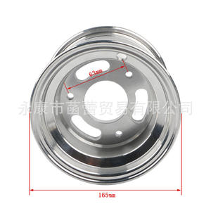 Ruedas de Aleación de 6 Pulgadas con Llantas de 3 Orificios para Go-Kart y Mini Avión Hechos en Casa, Accesorio para ATV y UTV - Product Image 4