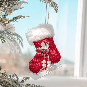 Arbol De Navidad จี้สักหลาดคริสต์มาส,สำหรับตกแต่งบ้านงานปาร์ตี้เครื่องประดับจี้คริสต์มาสสำหรับต้นไม้