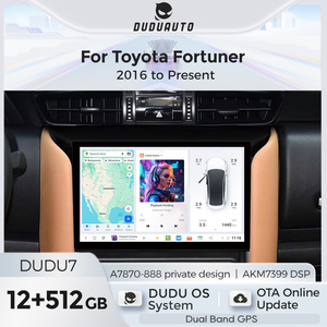วิทยุติดรถยนต์ DUDUAUTO DUDU7 A7870 AKM7739 DSP QLED LHD สำหรับรถยนต์โตโยต้า ฟอร์จูนเนอร์ ปี 2016-ปัจจุบัน พวงมาลัยซ้าย AN160 - Product Image 1