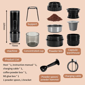 <span class=keywords><strong>Cafetera</strong></span> Espresso Portátil para Exteriores, 7500mAh, Recargable Tipo C, 12v, 3 en 1, en Oferta - Product Image 5