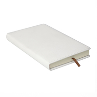 Vente en gros de cahiers A6 B6 en cuir PU à sublimation vierge, cahiers de journaux blancs à impression complète