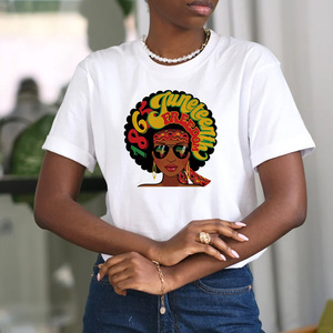 Personalizzato juneenth 1865 Afro nero ragazza stampa di trasferimento di calore <span class=keywords><strong>storia</strong></span> nera diretta alla pellicola per t-shirt indumento felpe con cappuccio - Product Image 3