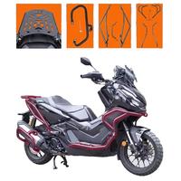 Kit complet pour Adv350 : Barres de protection avant et arrière, barre de protection, pare-chocs anti-chute, porte-bagages arrière et protection d'échappement