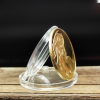 Porte-clés Zodiac en alliage Faveurs du Nouvel An Couleur Or Pièce de monnaie Porte-bonheur Souris Ox Tigre Lapin Dragon Serpent Cheval Chèvre Singe Coq