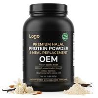 Pabrik Halal Langsung, MOQ Fleksibel, Protein Bubuk Rasa Dewasa yang Lezat, Vegan/Whey, Pengatur Berat Badan, Protein Makanan