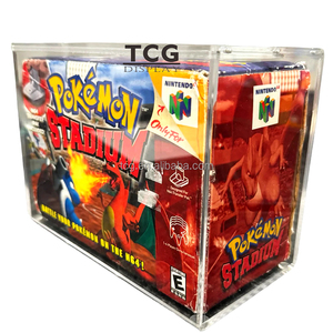 TCG Affichage acrylique transparent transparent personnalisé avec protection UV Nintendo 64 Pokemon Stadium Battle Set Console Acrylique Case avec magnétique - Product Image 1
