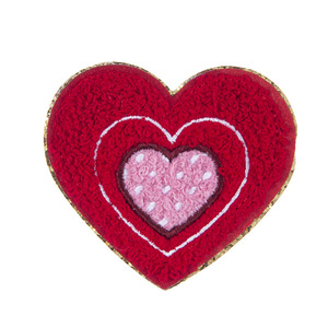 Toppe Personalizzate all'Ingrosso Ecologiche da Applicare con Ferro da Stiro per San Valentino, Ricamo in Ciniglia, Taglio Laser, Bordo Glitterato, Produzione in Fabbrica - Product Image 5