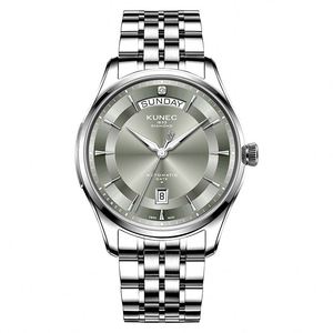 Montre mécanique personnalisée pour homme avec affichage jour/date, mouvement suisse exclusif, position de la couronne sur le cadran - Product Image 2