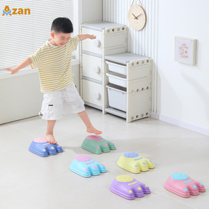 Piedras de Equilibrio Sensoriales para Niños, Antideslizantes, Removibles, para Entrenamiento, Combinación de Colores DIY, Apilables, Juguete para Interiores y Exteriores - Product Image 1