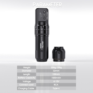 Kit Macchina per <span class=keywords><strong>Tatuaggi</strong></span> Wireless Dragonhawk Fold Pro con Motore Senza Nucleo, Batteria al Litio e Connessione RAC - Product Image 2