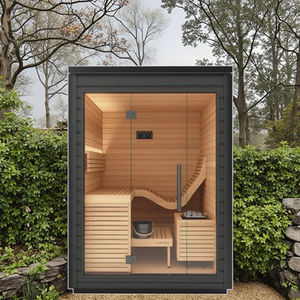 Sauna intérieur moderne pour <span class=keywords><strong>2</strong></span> <span class=keywords><strong>personnes</strong></span>, vente en gros, sauna traditionnel en bois de pruche massif à infrarouge lointain, <span class=keywords><strong>hammam</strong></span> - Product Image 3