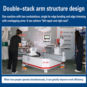 Máy dán cạnh cong tự động bằng gỗ, máy dán cạnh cong tự động cho đồ nội thất, dán cạnh cong PVC - Product Image 3