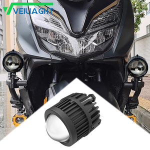 Faro Redondo Universal de 2 Pulgadas para Motocicleta de Aventura, Mini Faro Antiniebla Delantero con Soporte de Montaje y Arnés para Bajaj <span class=keywords><strong>Honda</strong></span> 12-72V - Product Image 2
