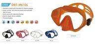Masque de plongée sous-marine professionnel DOVOD pour adultes, sans cadre, en silicone coloré