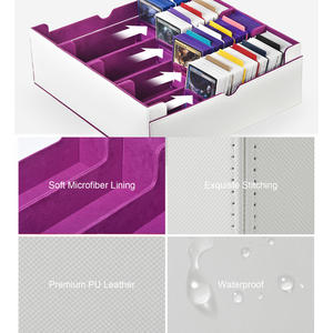 JUZI Amazons Venta caliente Caja <span class=keywords><strong>de</strong></span> cubierta <span class=keywords><strong>de</strong></span> cuatro filas con tapa <span class=keywords><strong>de</strong></span> extracción Capacidad <span class=keywords><strong>de</strong></span> PU 3000 + Commander Yugioh Graded Naipes <span class=keywords><strong>Cajas</strong></span> <span class=keywords><strong>de</strong></span> cubierta Tcg - Product Image 3