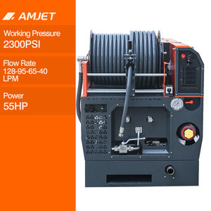 Nettoyeur d'égout principal professionnel AMJET 2300PSI 150BAR Télécommande Jet d'eau haute pression Nettoyeur d'égout Déboucheur de vidange - Product Image 1
