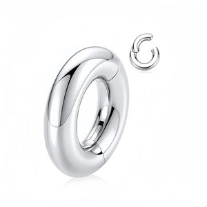 Anneau de nez fermé en acier titane, grande taille, bijoux de piercing corporel, anneau universel rond simple et basique, cadeau - Product Image 1