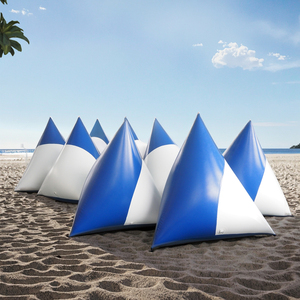 Facile à transporter Bouée gonflable en PVC résistant à l'usure et durable Marquage des zones d'entraînement pour l'entraînement à la natation Fêtes de <span class=keywords><strong>plage</strong></span> Camping - Product Image 6