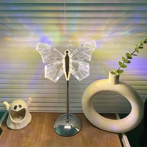 Skycam 새로운 제품 책상 장식 램프 장식 나비 테이블 램프 밤 빛