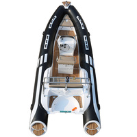 Luxe 19ft RIB580B Sport Yacht 6m gonflable pêche RIB bateau hors-bord avec fibre de carbone aluminium fibre de verre PVC EVA coque