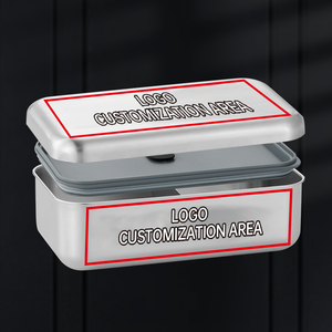 Lekfre thép không gỉ hai lớp Bento hộp SS304 Hộp Ăn Trưa Bento leakproof kim loại Hộp Ăn Trưa cho người lớn thép không gỉ Hộp Ăn Trưa - Product Image 5