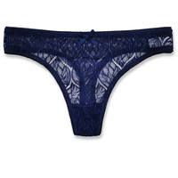Culottes string sexy en dentelle de haute qualité pour femmes avec entrejambe en coton respirant, taille basse, sans couture, invisibles