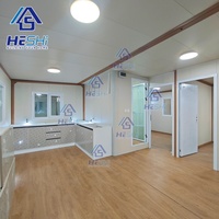 Wohncontainer Ausbaubar 20Ft 40Ft Klapphaus Fertighaus Villa Versandfertighaus Mobilheim mit 2, 3, 4 oder 5 Schlafzimmern