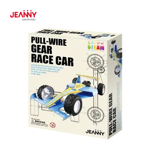 STEAM Science Kits Toy Pull-Wire Gear Race Car Education Toy Fun STEM Building Kit for Creative Play