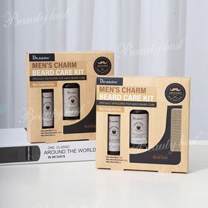 In Stock Factory <b>Beard</b> <b>Care</b> Serum Comb Kit Wash Shampoo Conditioner Serum Styling Growth Oil for Men Grooming Set for Face Hair - Product Image 5
