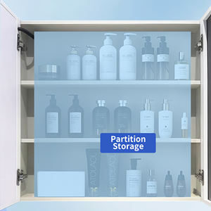 Meuble de salle de bain de qualité hôtelière <span class=keywords><strong>Armoire</strong></span> en aluminium avec lavabo simple et grand miroir d'habillage - Product Image 3