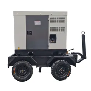 Generator Trailer Diesel Diam 80KW 50KW Dipasang Di Kendaraan untuk Pembangkit Daya Seluler