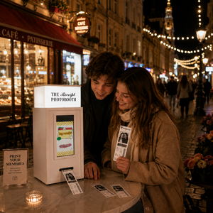 Machine <span class=keywords><strong>de</strong></span> photomaton avec imprimante pour café et boutique éphémère, imprimante <span class=keywords><strong>de</strong></span> photomaton instantanée avec modèles personnalisés - Product Image 4
