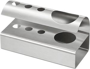 Stainless Steel Bathroom Toothbrush <b>Holder</b>, <b>Toothpaste</b> <b>Holder</b> Stand, Silver - Product Image 1
