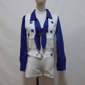 Pertemuan olahraga senam sekolah menengah Dallas <span class=keywords><strong>Cowgirl</strong></span> Cheerleader pakaian Cosplay CARR-039 - Product Image 3