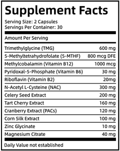 Cápsulas de Apoyo Renal Metiladas, Complejo Herbal, Suplemento para la Salud Renal, Limpieza y Desintoxicación, Marca Privada Disponible - Product Image 3