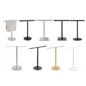 Toallero de Mano en Forma de T, Plegable, de Acero Inoxidable Pulido, Organizador de Baño para Hotel, Encimera de Baño - Product Image 3