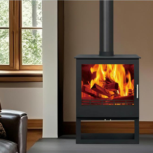 Stufa a Legna Eco-Design 10kW, Caminetto Moderno ad Alta Efficienza per Riscaldamento di Soggiorni Open Space - Product Image 1