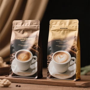 Bolsa de Café con Fondo Plano y Cierre Ziplock, con Logotipo Personalizado, 250g, 500g, 1kg, Bolsa para Té y Café con Válvula - Product Image 3