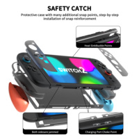 Coque de protection PC antidérapante en gros pour Nintendo Switch 2, coque de remplacement avec design translucide