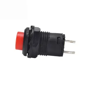 ds-428 12mm IP65 black/ Chrome smallest shortest Waterproof balance Car waterproof Plastic button Momentary Push Button Switch