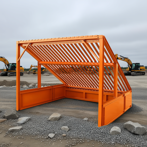 Criba de roca estática Grizzly de 12 pies con barras de cubierta ajustables atornillables, vigas en I 4x4, capacidad de 5000 lb para maquinaria de piedra - Product Image 2