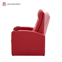 LEADCOM LS-825 Fauteuil inclinable mural de luxe en cuir, siège coulissant pour cinéma, sièges VIP pour salles de cinéma commerciales