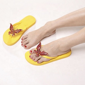 Wholesale New Luxury Fashionable Custom Shoe Ornament Shoe Decoration Butterfly Shoe <strong>Tag</strong> Flip Flops Decoration Crystal - Product Image 3