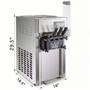 Panic Buying 1200W 18L/m Soft <b>Ice</b> <b>Cream</b> <b>Maker</b> Commercial Soft <b>Ice</b> <b>Cream</b> Machine - Product Image 4