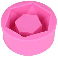 Épais haute qualité 1 PC hexagone Silicone Pot de fleur moule bricolage bougeoir Durable ciment silicone moule