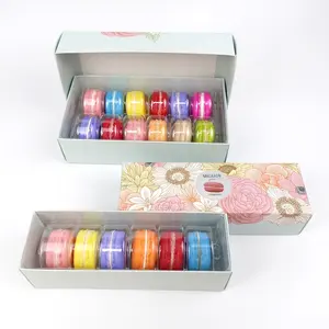 Custom desserts 6 12 macarons cookie paper gift box series packaging